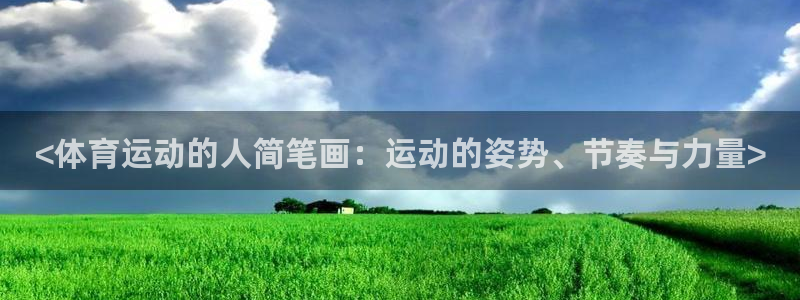 蓝鲸体育客服中心：<体育运动的人简笔画：运动的姿势、节奏与力量>